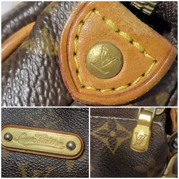 Authentic Louis Vuitton Monogram Canvas Eva Pochette Bag Brown - Picture 9 of 15